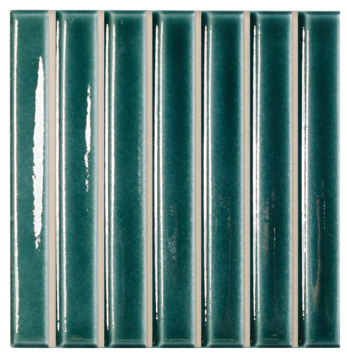 Sweet Bars Teal 5x5 Field Tile Gloss
