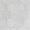 Ellington Carrara 5" Hexagon Honed
