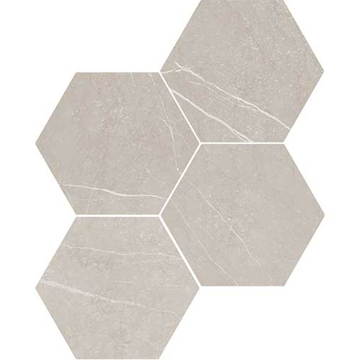 Love Affairs Petra Sand 8x9 Hexagon Field Tile Matte