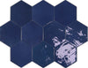 Zellige Hexa Cobalt 4x5 Hexagon Field Tile Glossy
