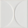 Classics Kho Liang Ie Accent White 4x4 Pattern 4 Decorative Tile Gloss