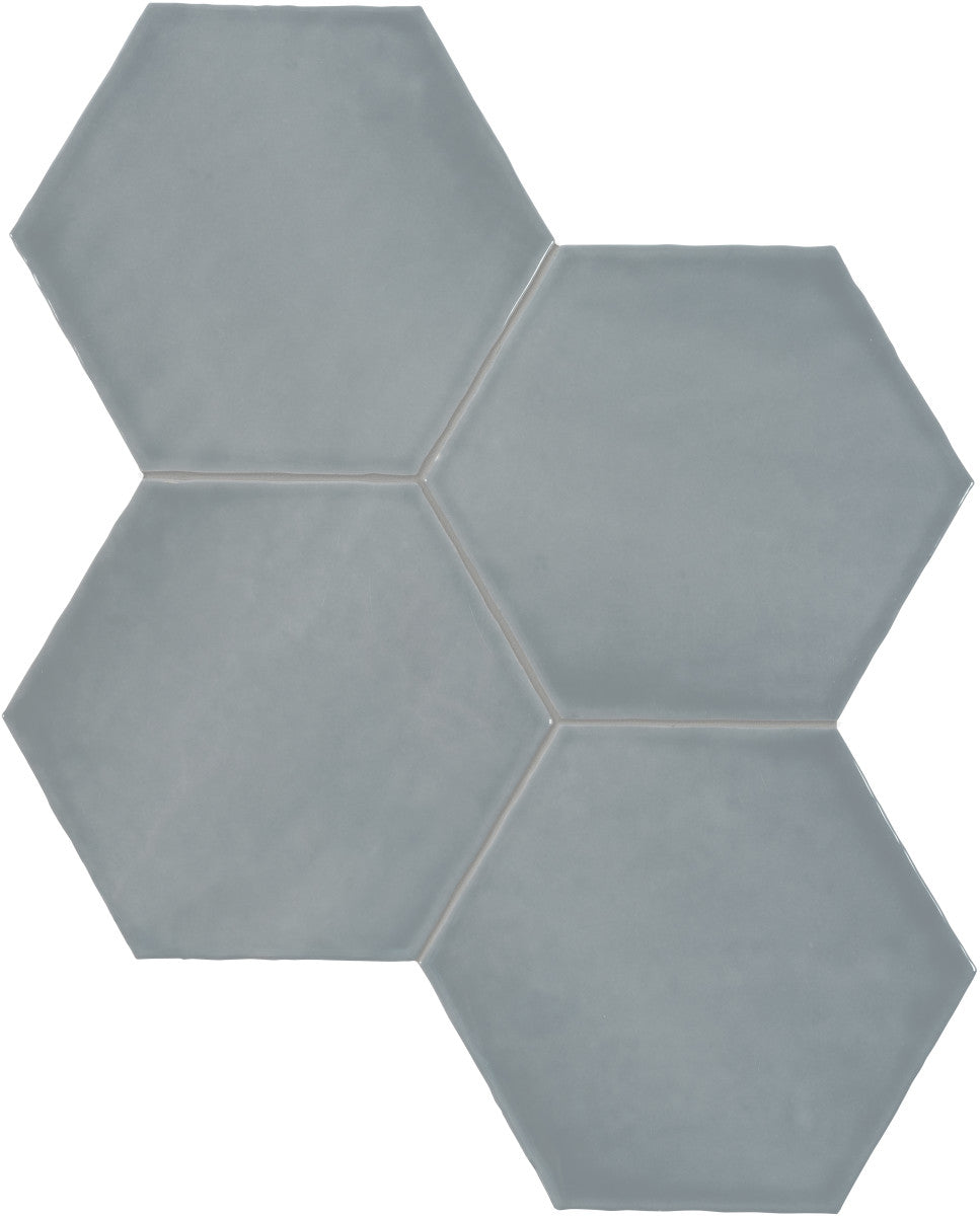Teramoda Sterling 6x7 Hexagon Field Tile Glossy