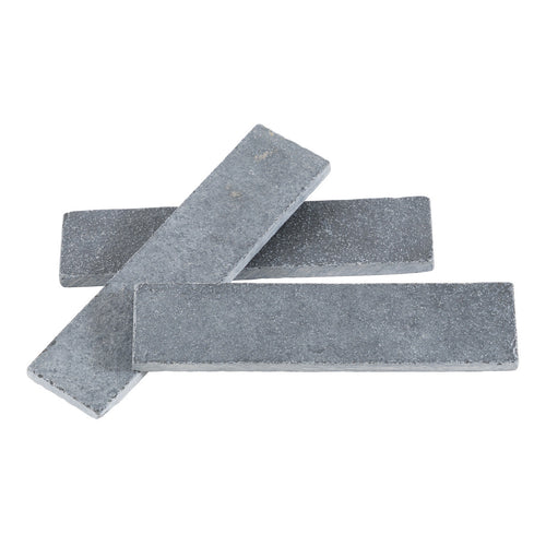 Thin Brick Lime Black 2x8 Field Tile Tumbled