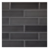 TrueTones Ceramics Toasted Grey Gloss 2x8 Field Tile Gloss
