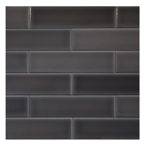 TrueTones Ceramics Toasted Grey Gloss 2x8 Field Tile Gloss