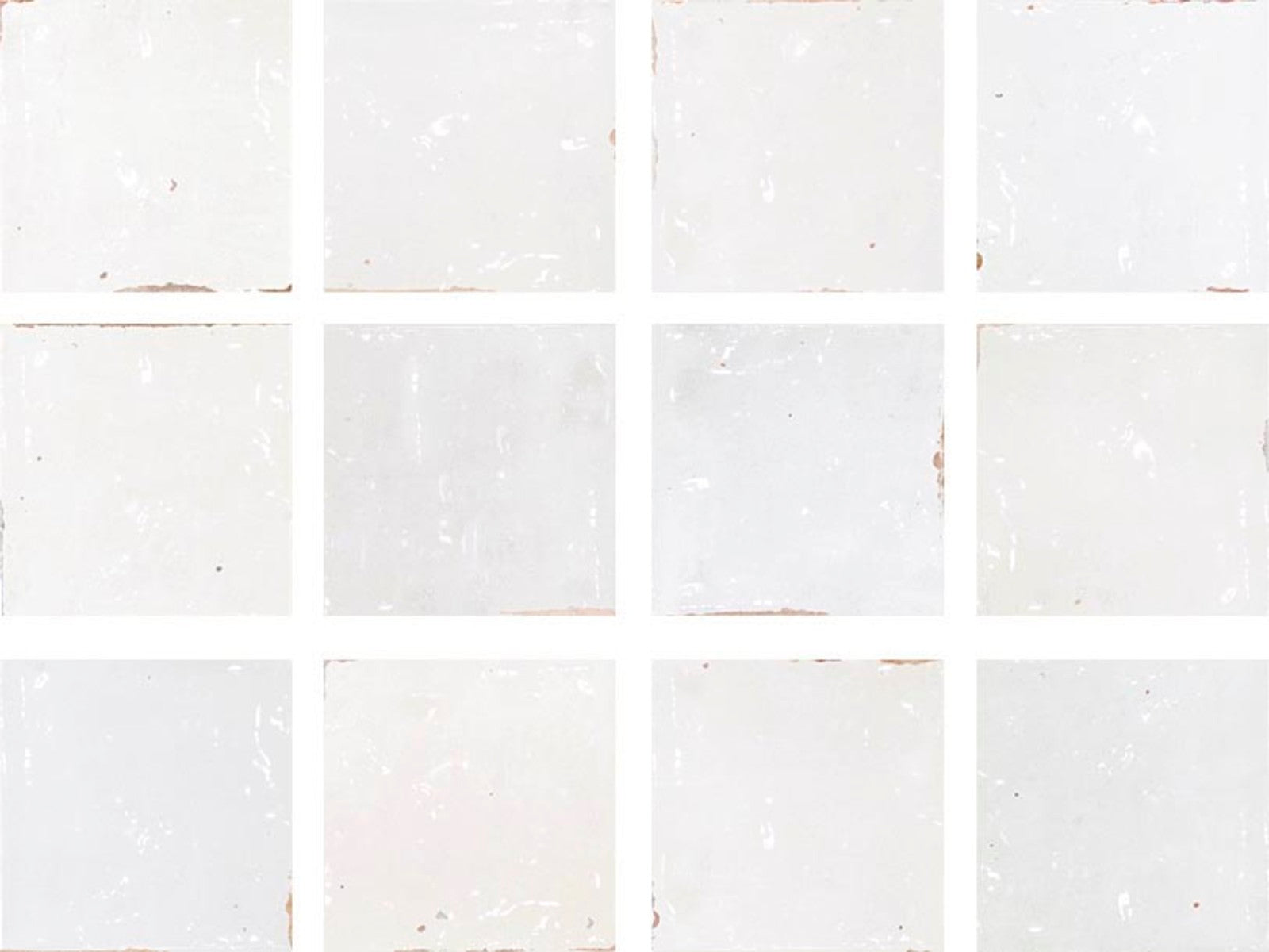 Mestizaje Zellige White 5x5 Field Tile Glossy