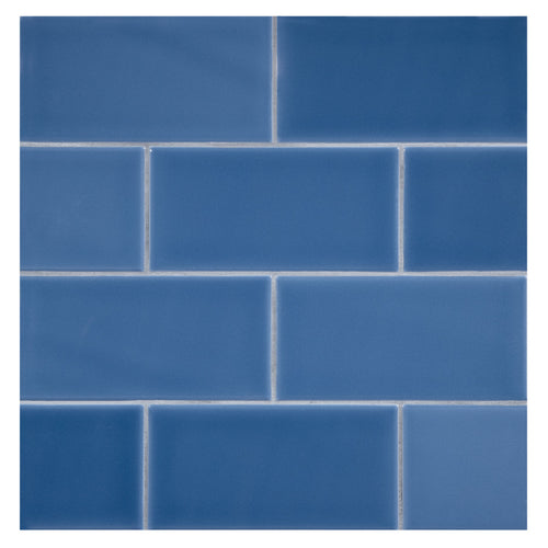 TrueTones Ceramics Astor Blue Gloss 3x6 Field Tile Gloss