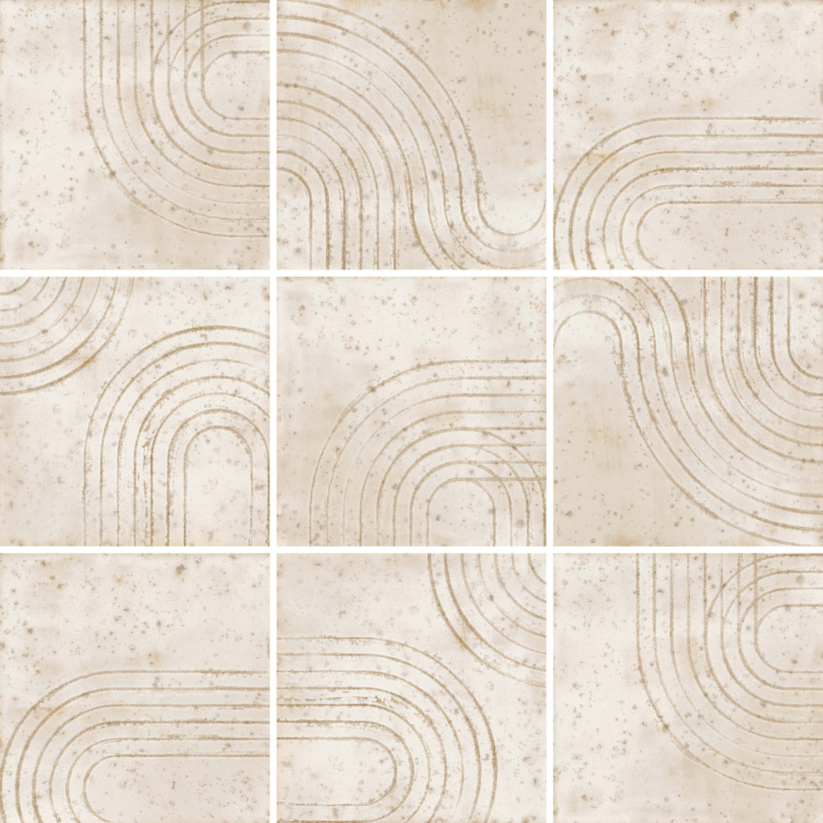 Enso Ivory 5x5 Wabi Field Tile Matte