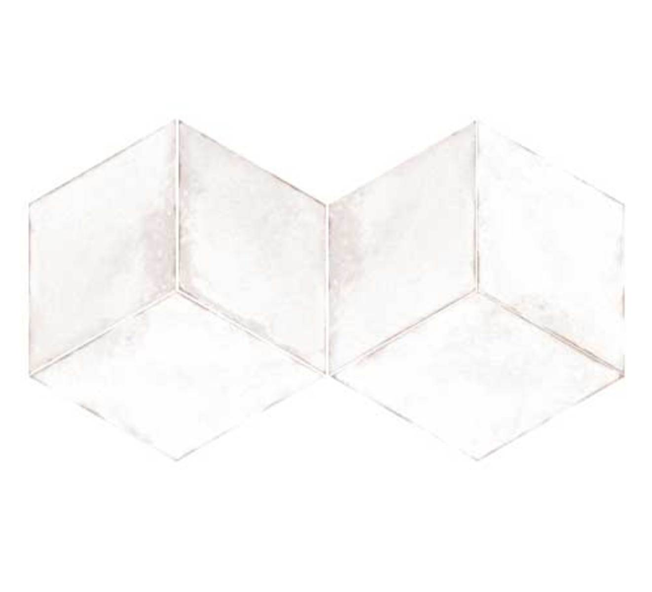 Mud Old White 6x10 Diamond Field Tile Matte