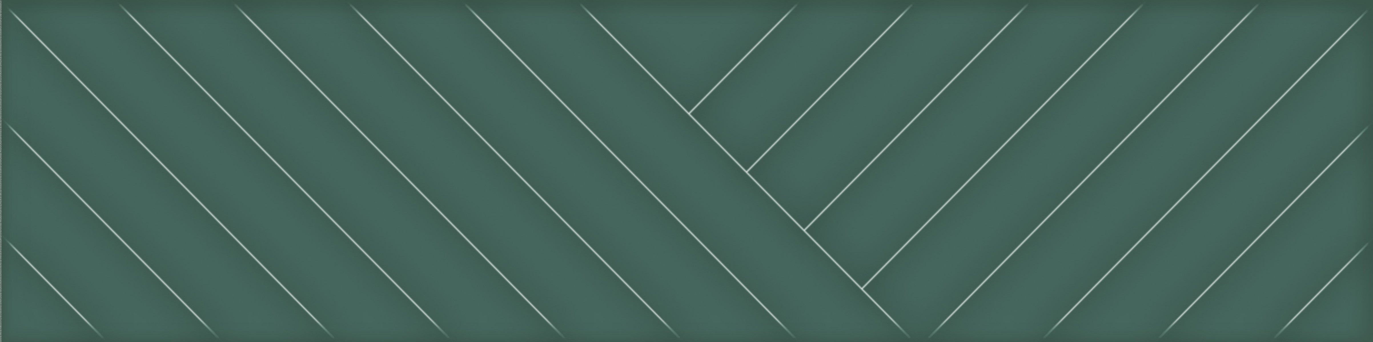 Opal 3D Green 3x12 Knot Decorative Tile Glossy