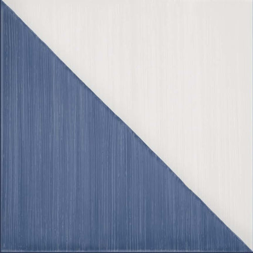 Scenario Blu 8x8 Triangle Decorative Tile Matte
