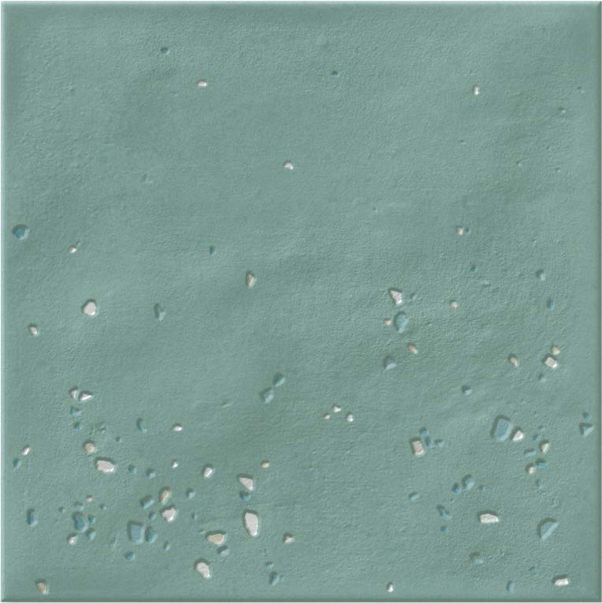 Stardust Teal 6x6 Pebbles Decorative Tile