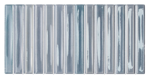 Colour Notes Viola 5x10 Bars Decorative Tile Glossy