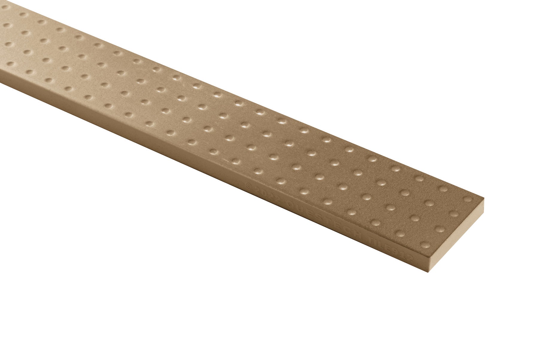 Native Metals Champagne Gold 2x12 Perforated Decorative Tile Satin