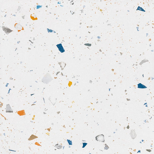 Drops Off White 7x7 Color Field Tile Matte