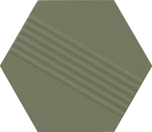 Rhyme and Reason Artichoke 4x5 Hexagon Ripple Mix Field Tile