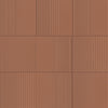 Rhyme and Reason Warm Terracotta 6x6 Square Ripple Field Tile