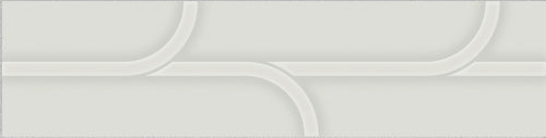 Opal 3D Ivory 3x12 Vine Decorative Tile Glossy