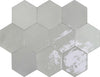 Zellige Hexa Grey 4x5 Hexagon Field Tile Glossy