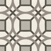 D_Segni Chalk/Mud/Smoke/Midnight/Sand Blend 8x8 Kaleido Decorative Tile Matte