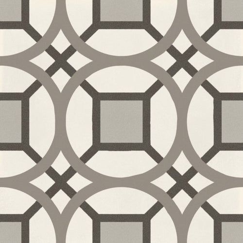 D_Segni Chalk/Mud/Smoke/Midnight/Sand Blend 8x8 Kaleido Decorative Tile Matte