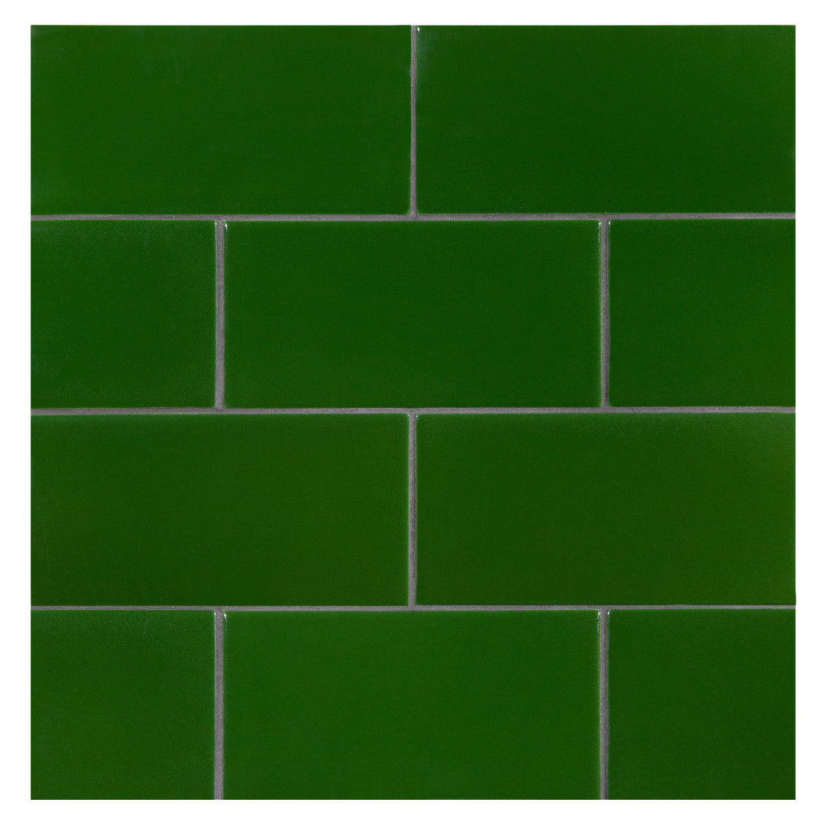 TrueTones Ceramics Lauren Green Crackle 4-1/2x4-1/2 Zelli Field Tile Crackle