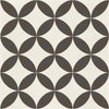 D_Segni Chalk/Midnight/Shadow/Smoke Blend 8x8 Stella Decorative Tile Matte