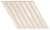 Spike Bars  Deep White 6x10 A Decorative Tile Gloss