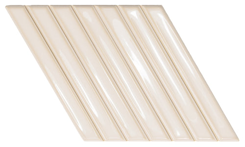 Spike Bars  Deep White 6x10 A Decorative Tile Gloss