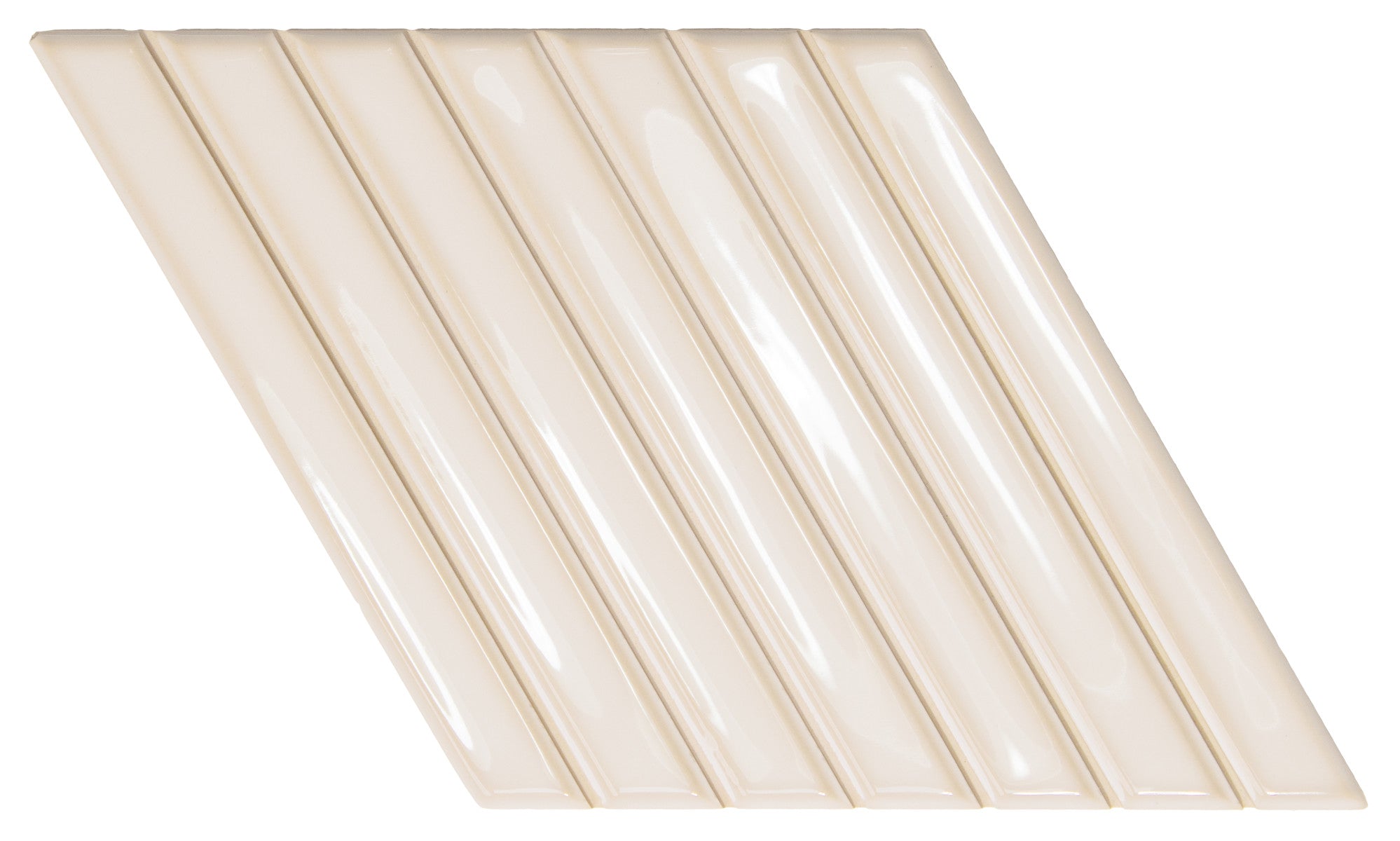 Spike Bars  Deep White 6x10 A Decorative Tile Gloss