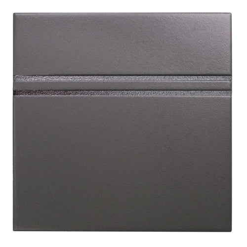 Point and Dash Titanium Silver 6x6 Dash Decorative Tile
