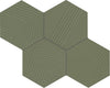 Rhyme and Reason Artichoke 4x5 Hexagon Ripple Mix Field Tile