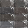 Fez Graphite 2x5 Field Tile Glossy
