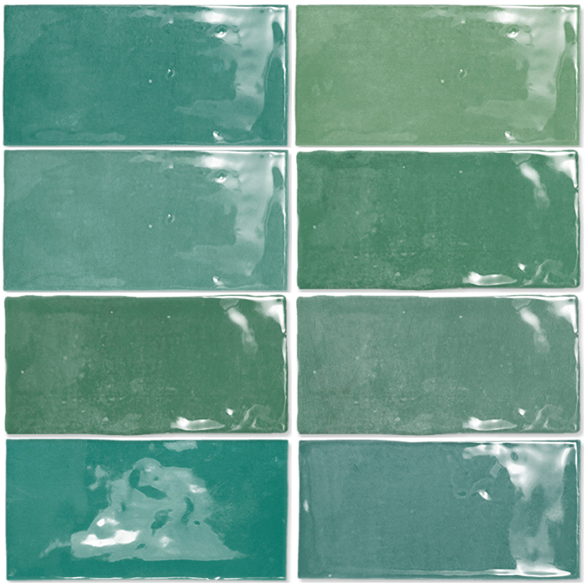 Fez Emerald 2x5 Field Tile Glossy
