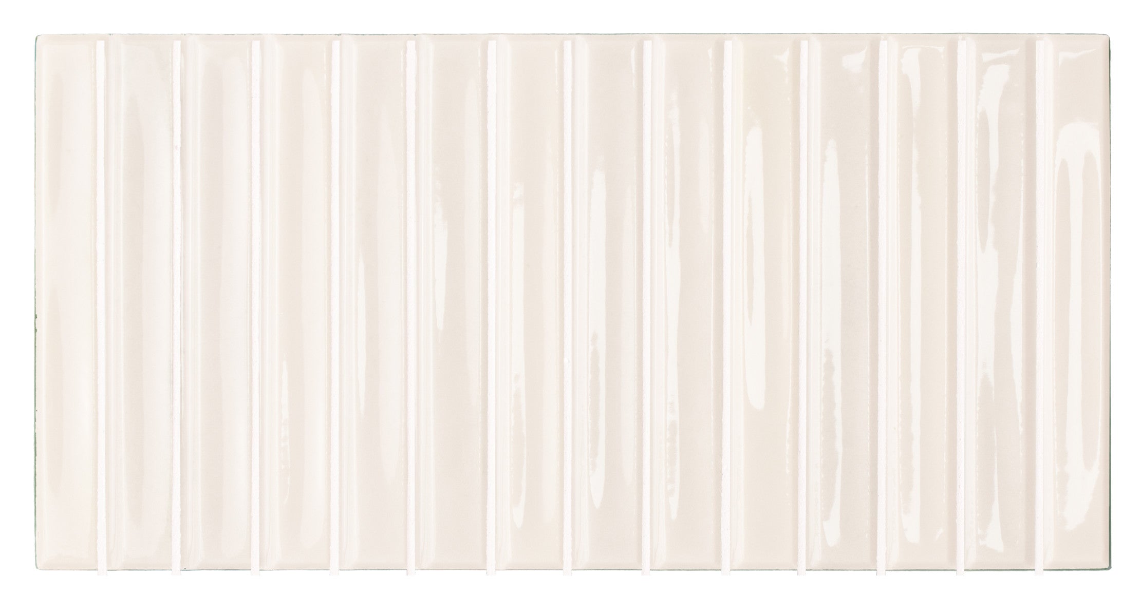 Colour Notes Oat 5x10 Bars Decorative Tile Glossy