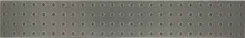 Native Metals White Iron 2x12 Perforated Decorative Tile Satin