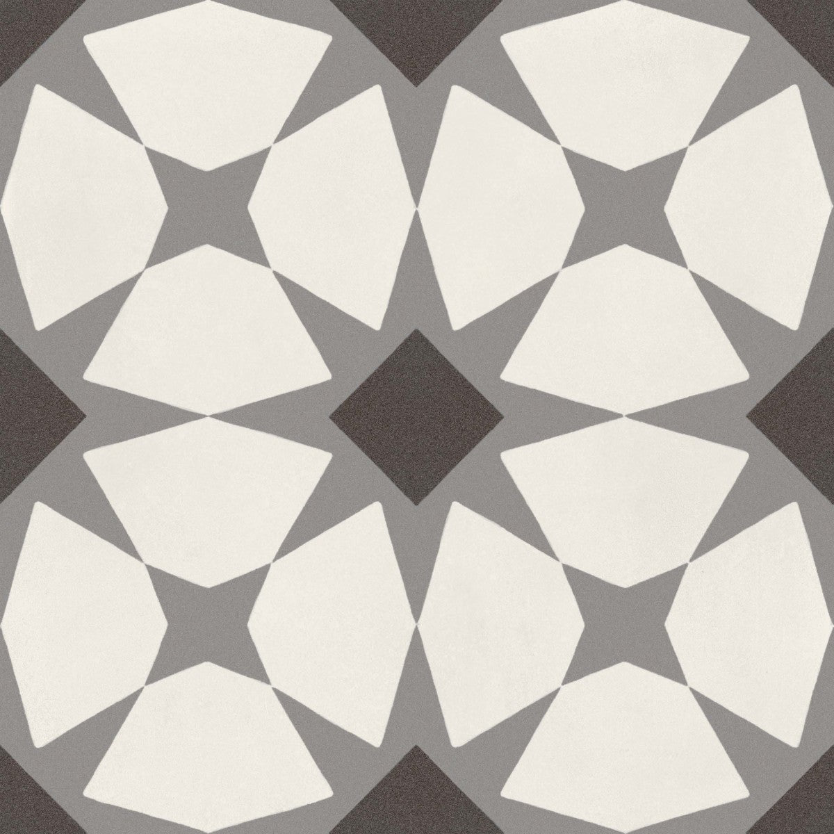 D_Segni Chalk/Midnight/Shadow/Smoke Blend 8x8 Starlit Decorative Tile Matte