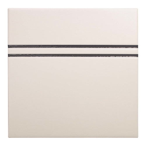 Point and Dash Neutral Titanium 6x6 Dash Decorative Tile