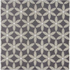 Encaustic Echoes Obsidian 8x8 Bloom Decorative Tile