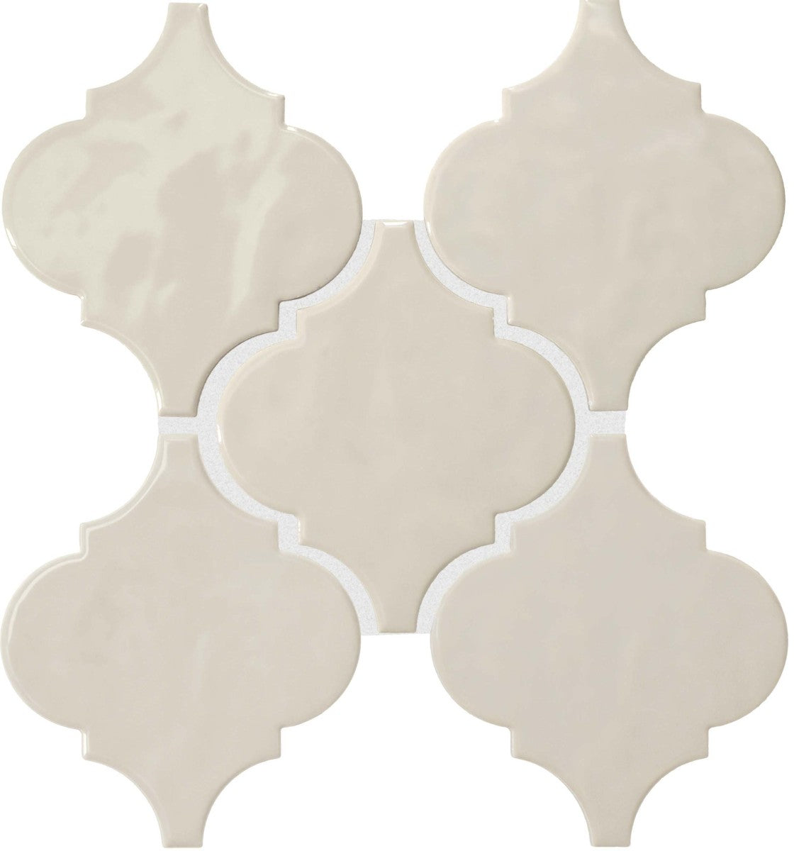 Playscapes Linen 6" Arabesque Wall Tile Glossy