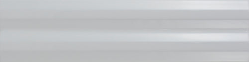 Stripes Ice White 3x12 Stripes Decorative Tile Glossy