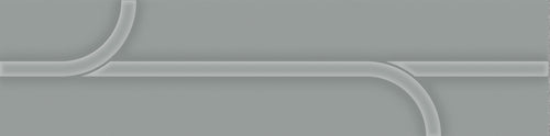 Opal 3D Dark Gray 3x12 Vine Decorative Tile Glossy