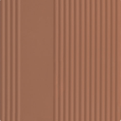 Rhyme and Reason Warm Terracotta 6x6 Square Ripple Field Tile