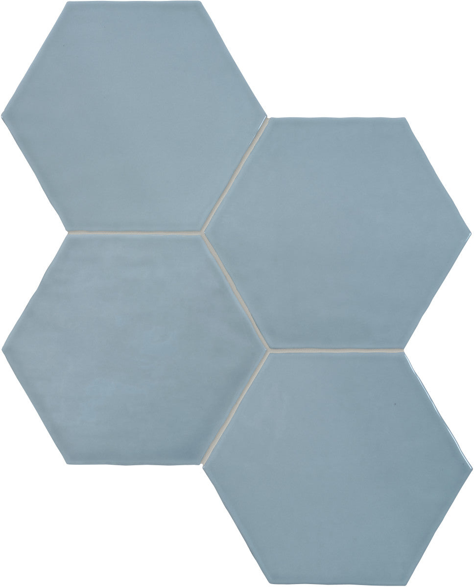 Teramoda Sky 6x7 Hexagon Field Tile Glossy