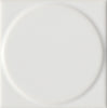 Classics Kho Liang Ie Accent White 4x4 Pattern 5 Decorative Tile Gloss