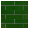 TrueTones Ceramics Lauren Green Crackle 2x8 Field Tile Crackle