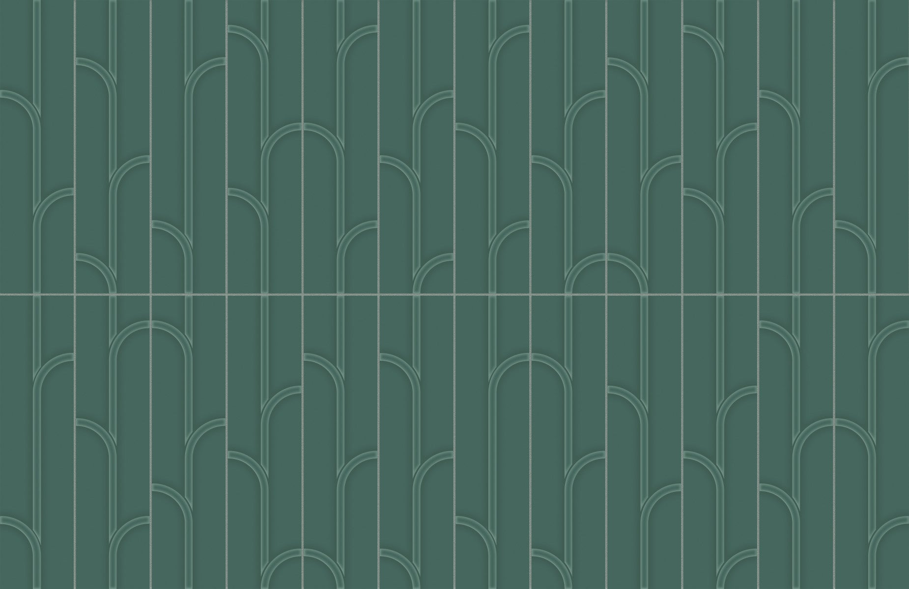 Opal 3D Green 3x12 Vine Decorative Tile Glossy