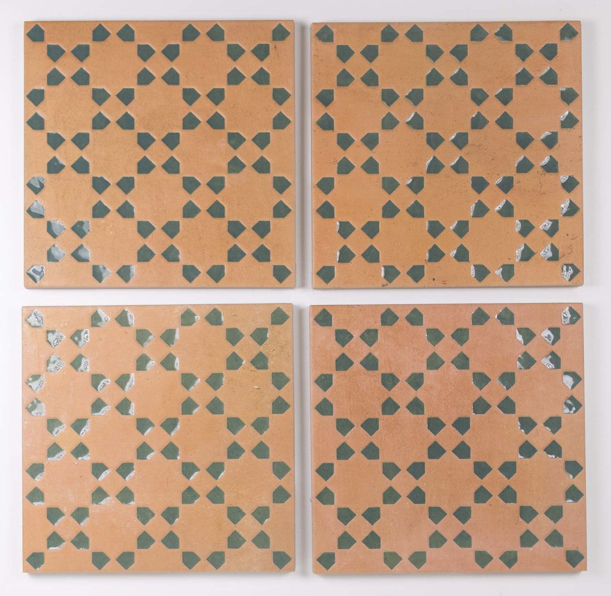 Bejmat Tan Olive 6x6 Decorative Tile Matte