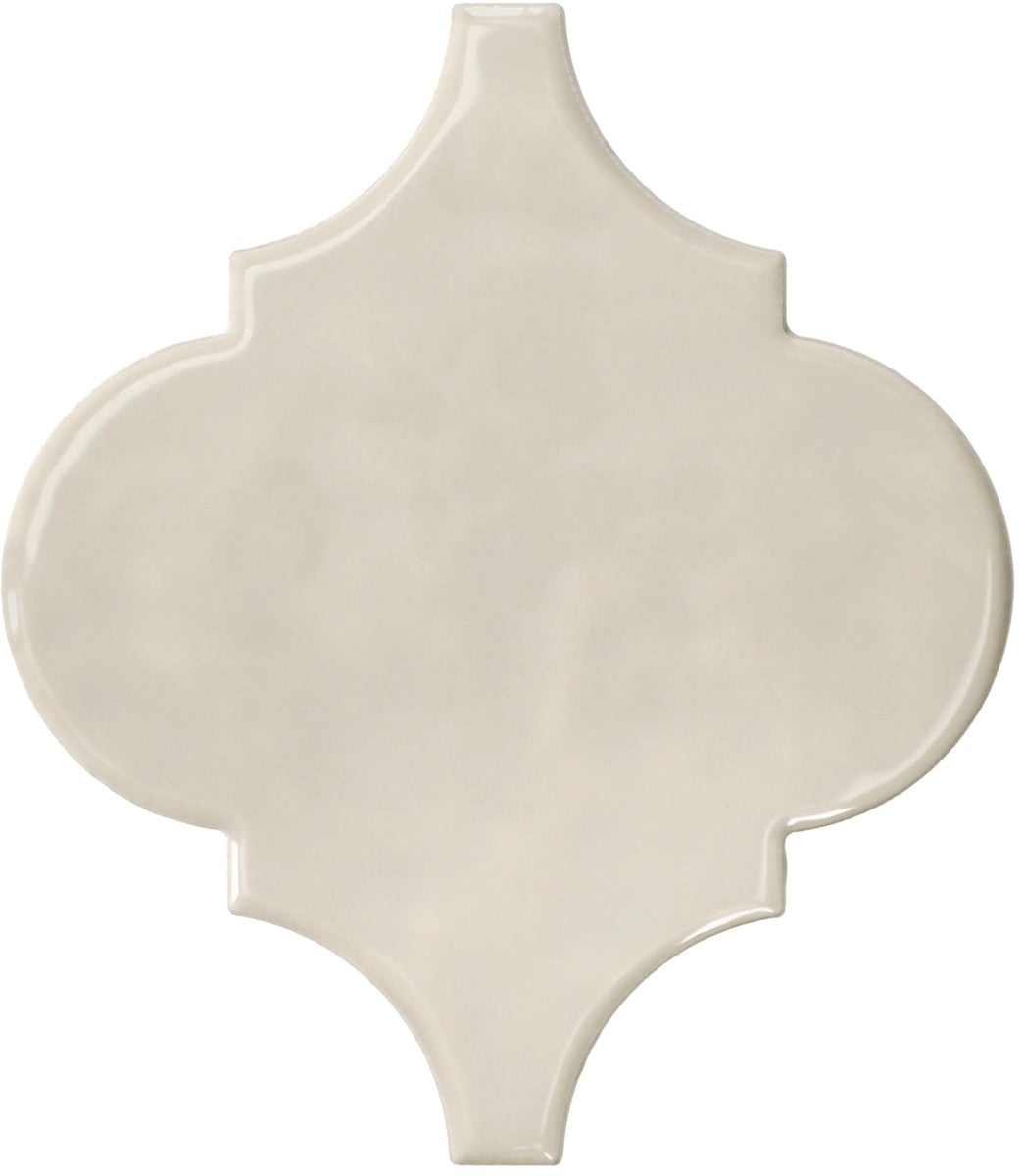 Playscapes Linen 6" Arabesque Wall Tile Glossy