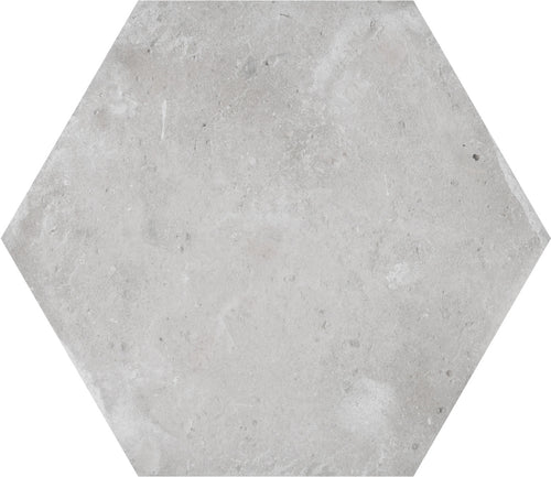 Cottage Grey 6x6 Hexa Field Tile Matte